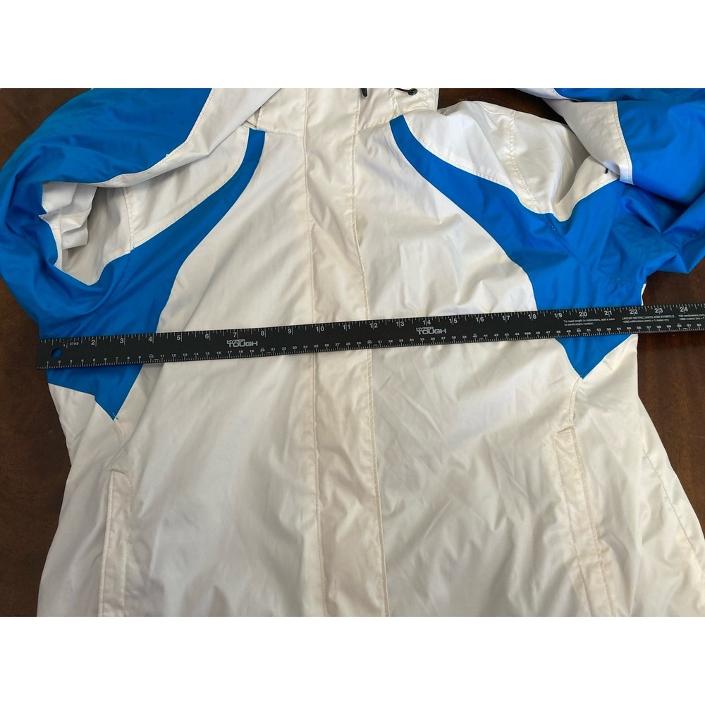 Columbia Interchange Women's White Blue Size XL Winter Coat Fleece Jacket Blue - Picture 7 of 13